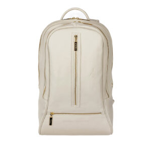 Cork Leather Backpack White