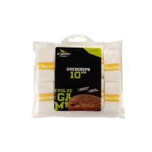CORK Overgrips White Flat 10pc