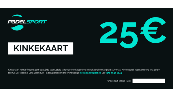 Kinkekaart 25
