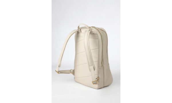 Cork Leather Backpack White - Image 3