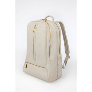 Cork Leather Backpack White