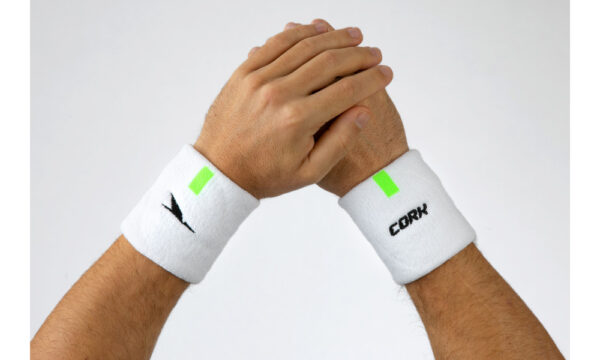Cork Wristband White/Green